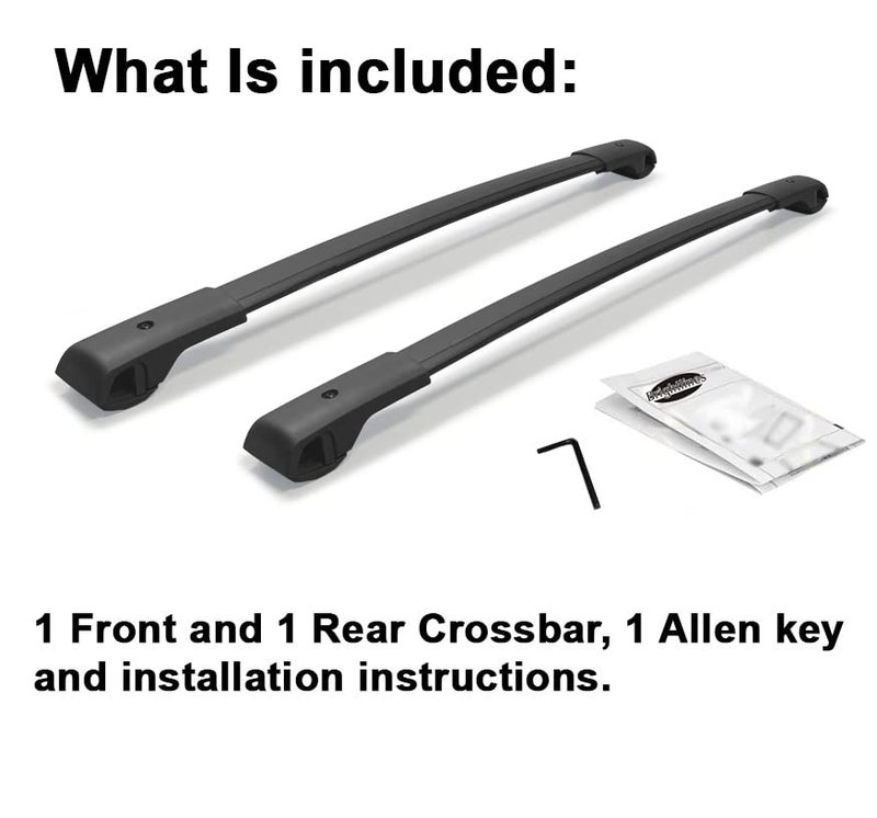 BRIGHTLINES Aero Crossbars Roof Racks Replacement for 2018 2019 2020 2021 2022 2023 Subaru Crosstrek & 2017-2023 Impreza - Image 2